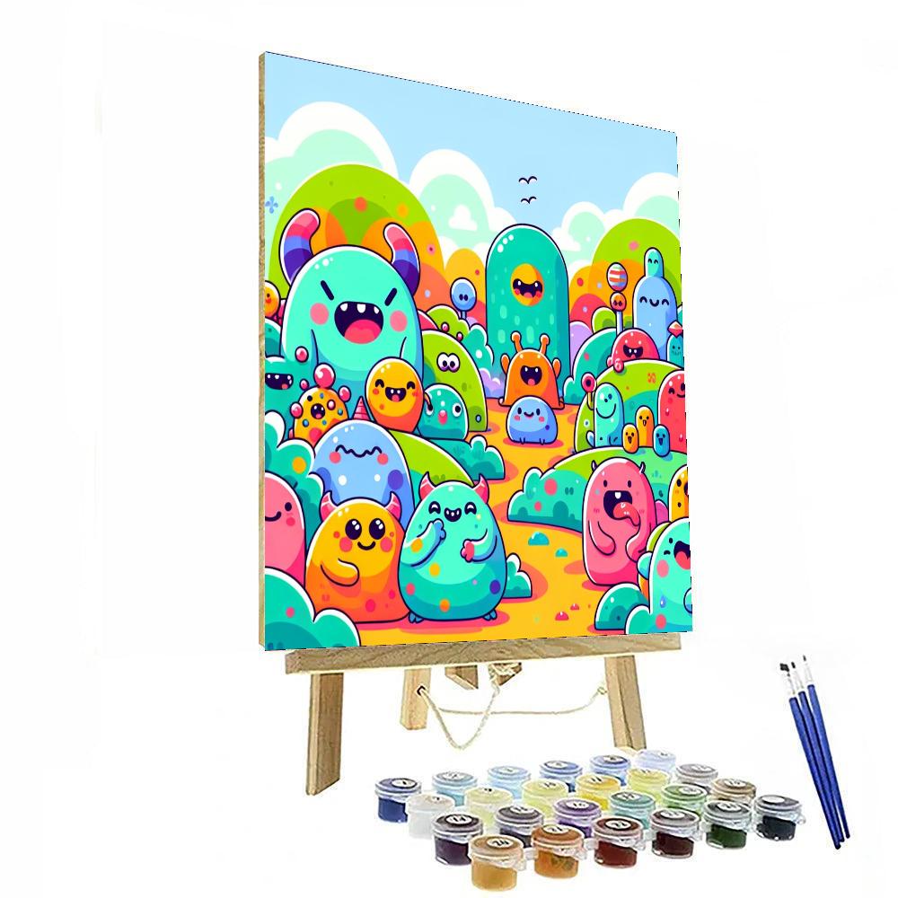 Friendly Monster Adventures Numbered Painting Kits