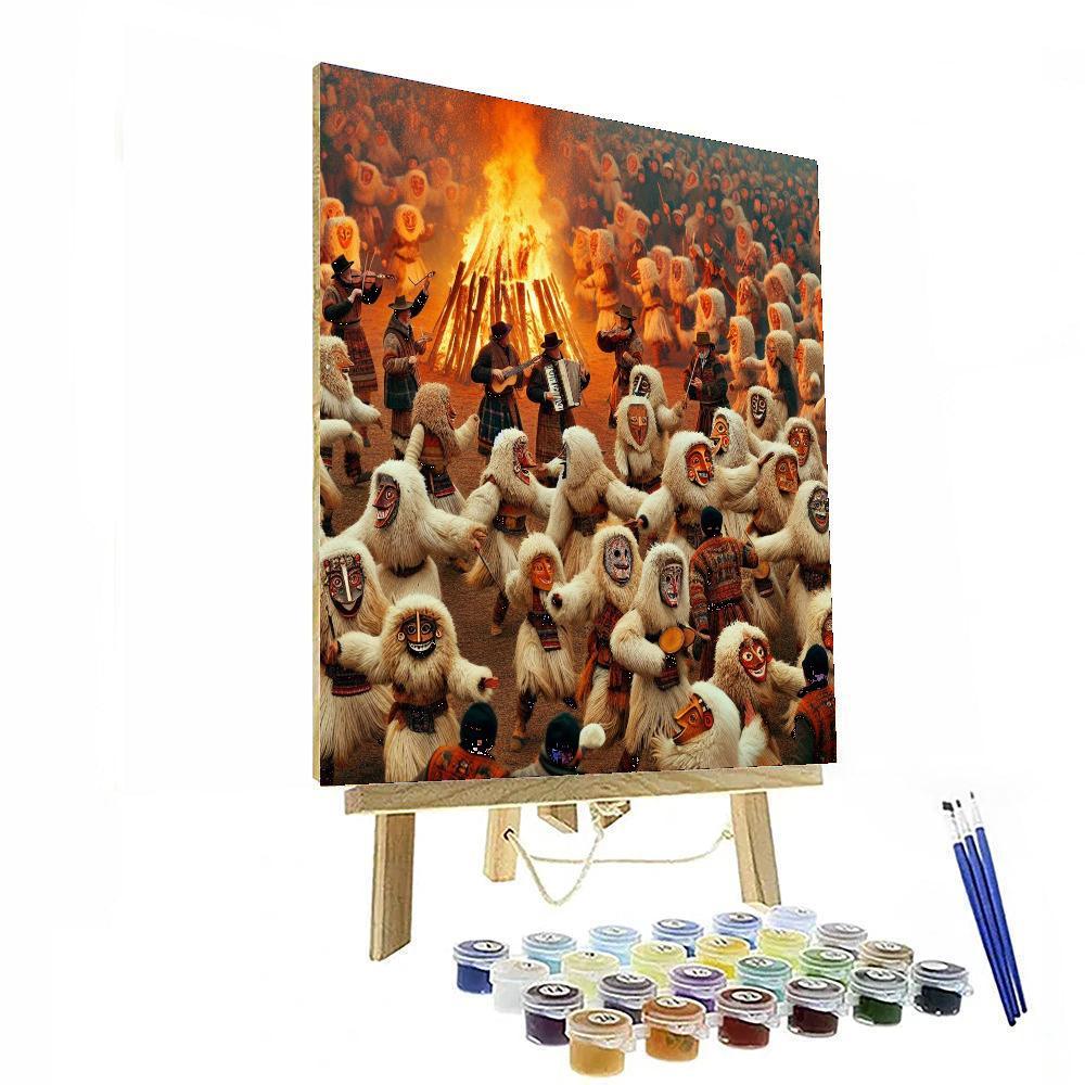 Busójárás Festival - Hungary Painting By Numbers Kit