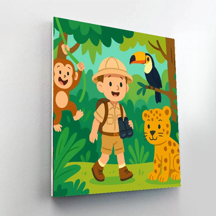 Jungle Explorers Expedition Painting By Numbers Kit