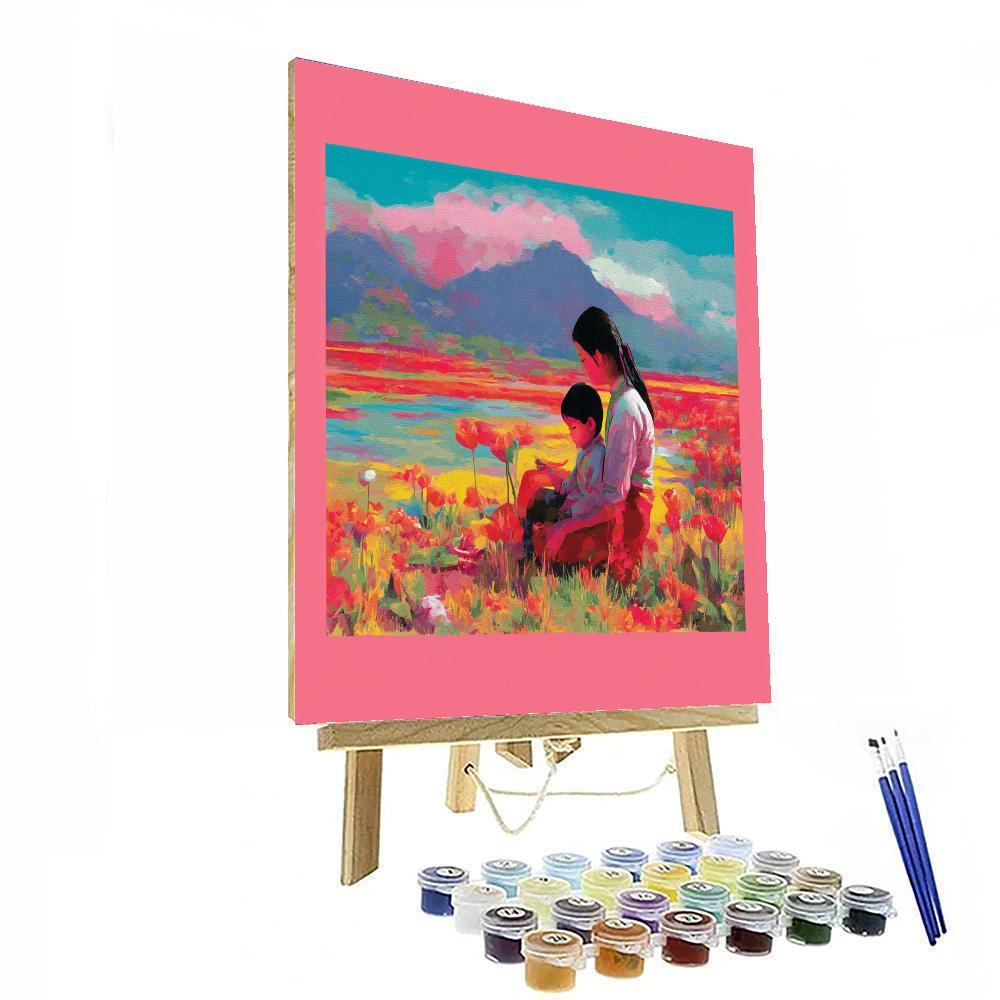 Blossoming Bonds DIY Paint By Numbers