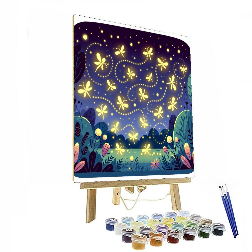 Dazzling Firefly Festival Paint By Color