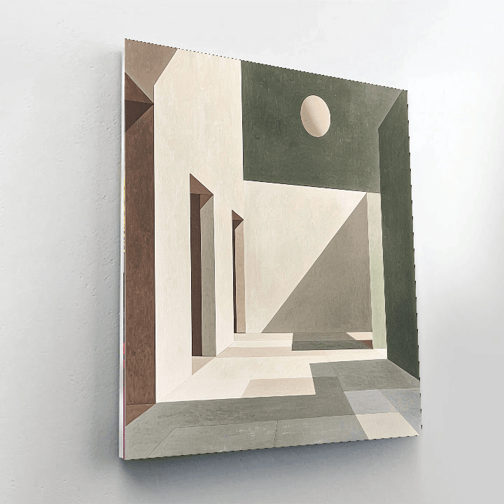 Barbara Hepworth Inspired Hepworth's Geometric Landscapes  Paint By Numbers Kits