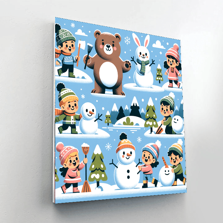 Winter Wonderland Joy Painting By Numbers Kit