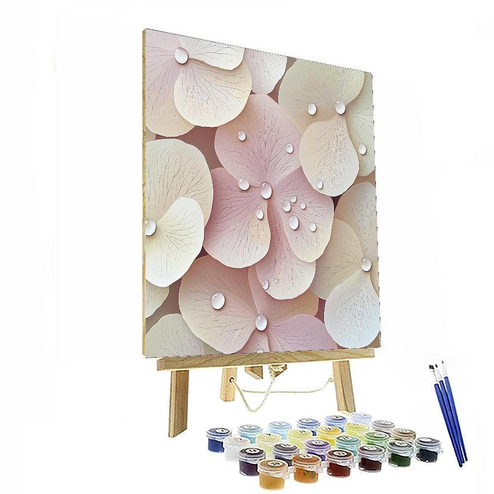 Leonardo Da Vinci Inspired Harmony Of Petals And Dew  Paint By Number
