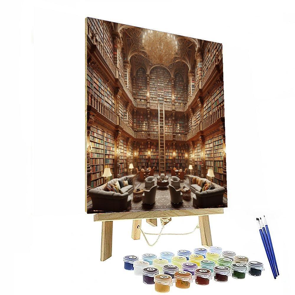 Timeless Grand Library - DIY Painting By Numbers Kit – Artistry Rack