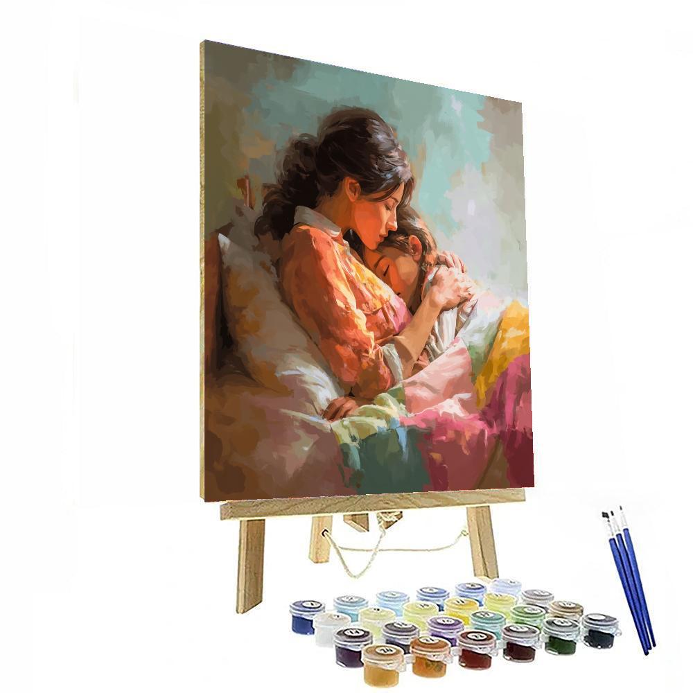 A Cuddle Under The Blanket Paint By Color