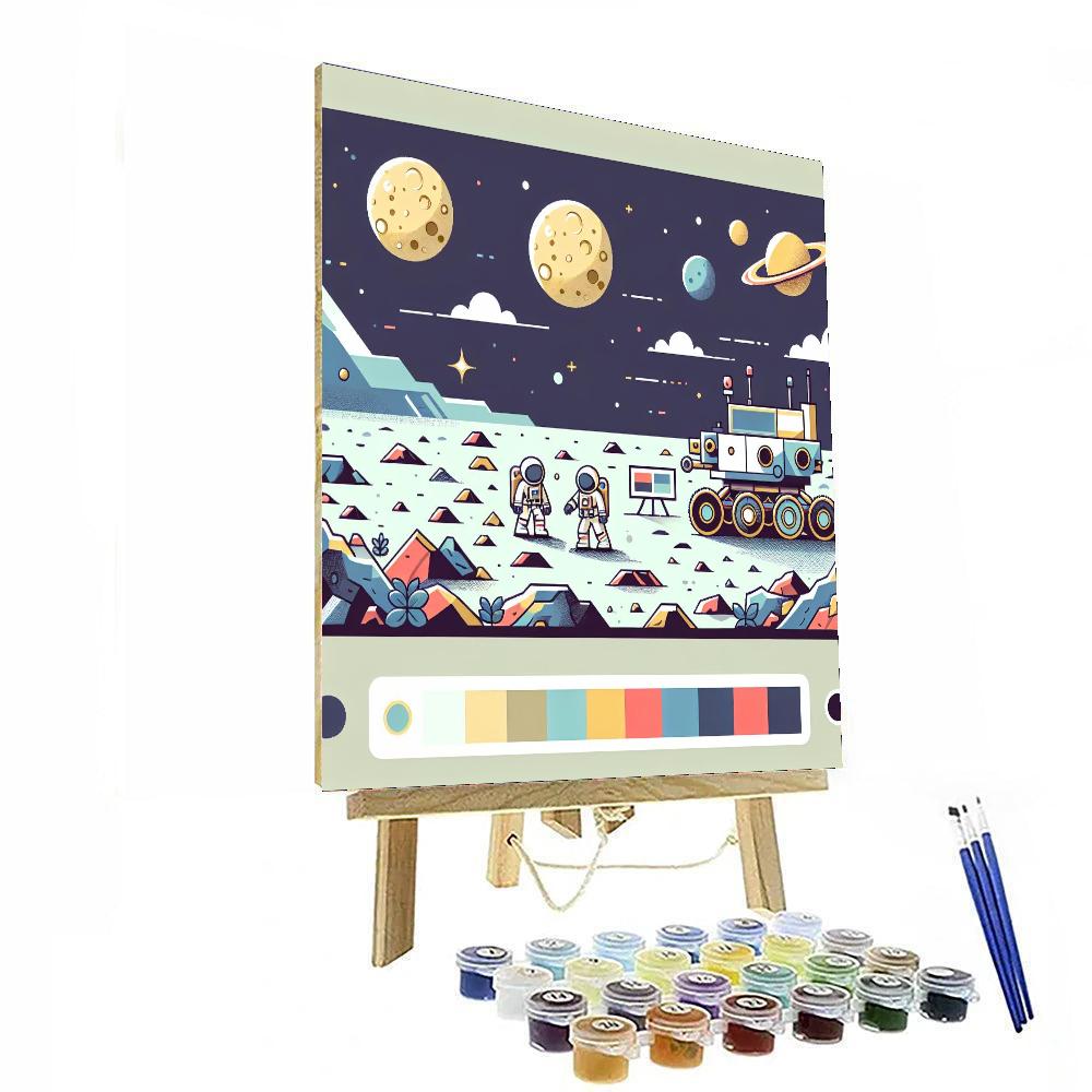 Lunar Rover Adventure Painting By Numbers Kit