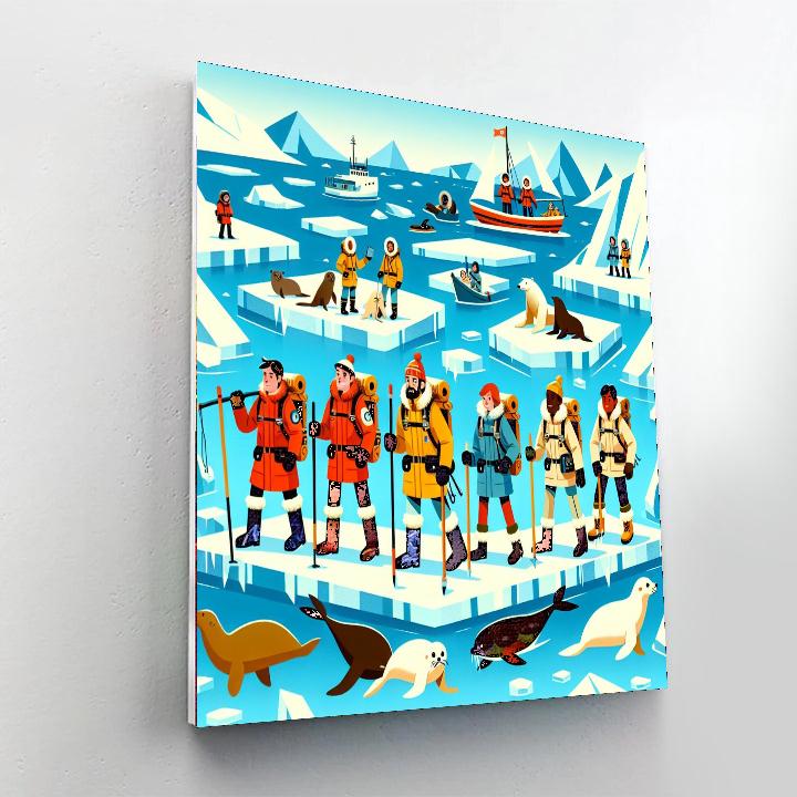 Arctic Ice Expedition Painting Number Kit