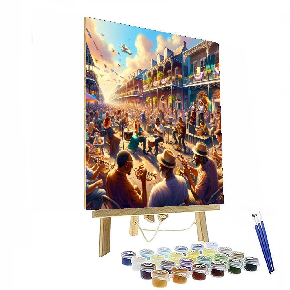 New Orleans French Quarter Festival - New Orleans DIY Paint By Numbers