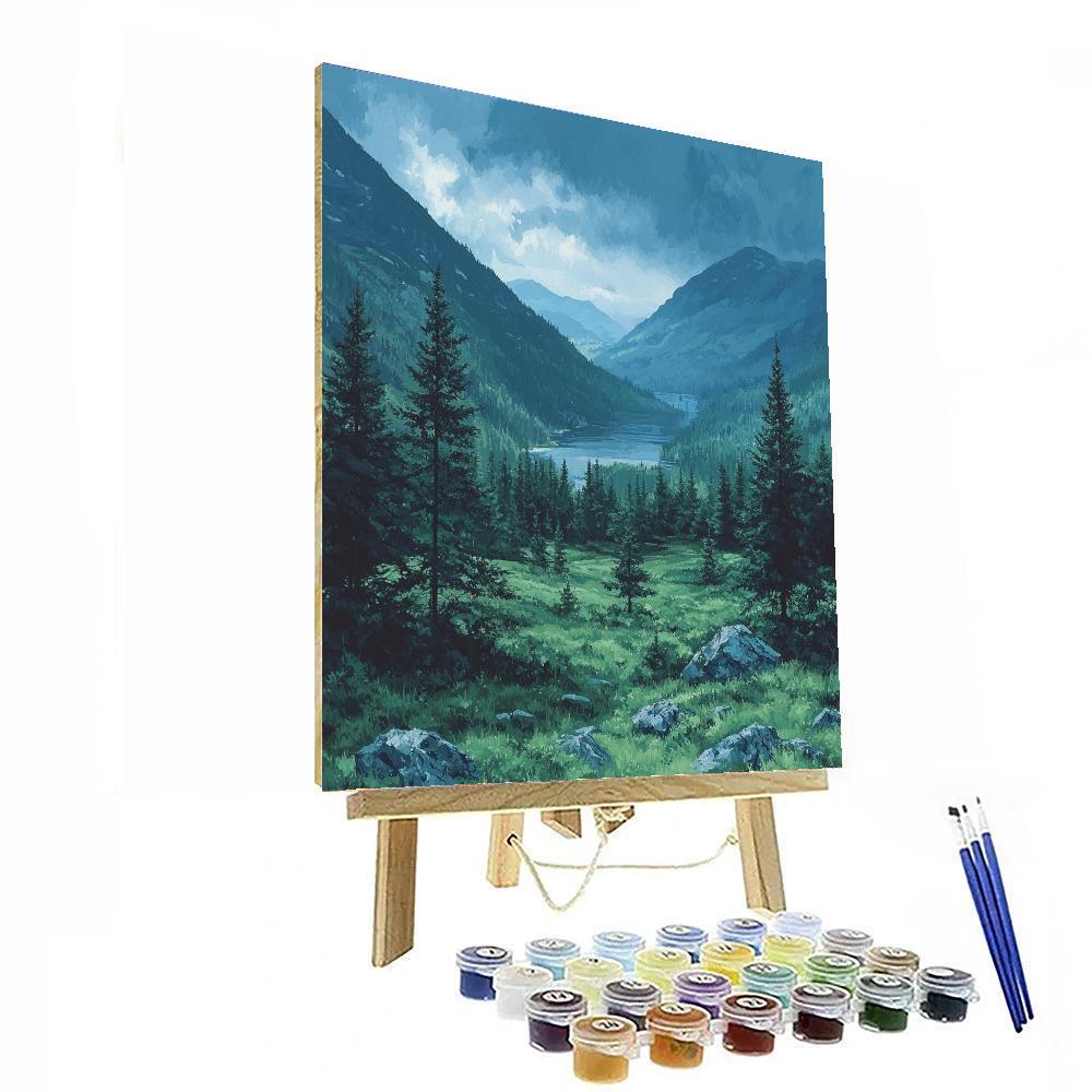 Thomas Cole Inspired Wilderness Echo  Paint By Number