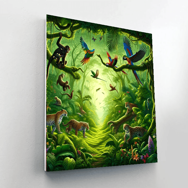 Exotic Jungle Journey Numbered Painting Kits