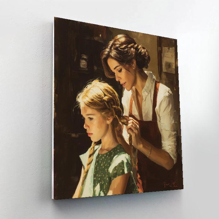 Portrait Of Warmth Numbered Painting Kits