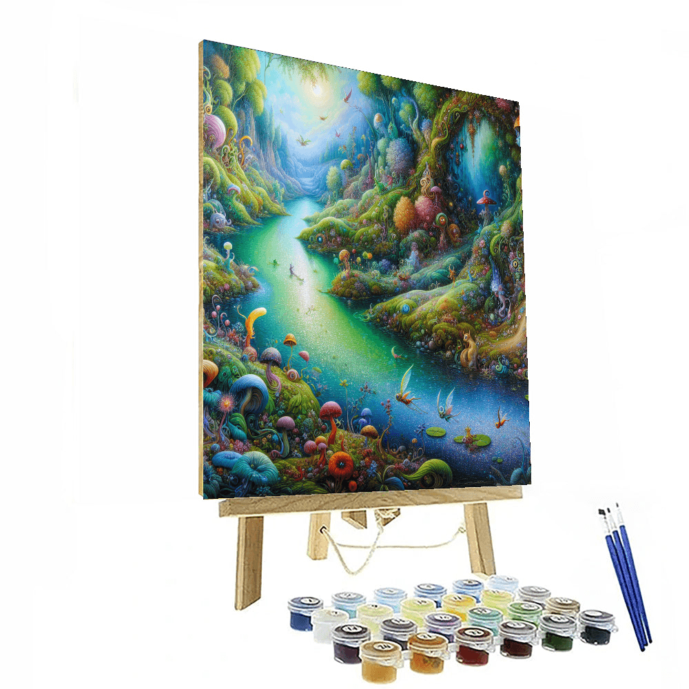 Enchanted Riverbend Number Painting