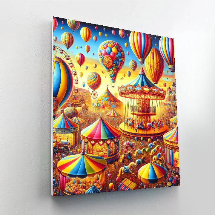 Vibrant Carnival Dreams Paint By Color