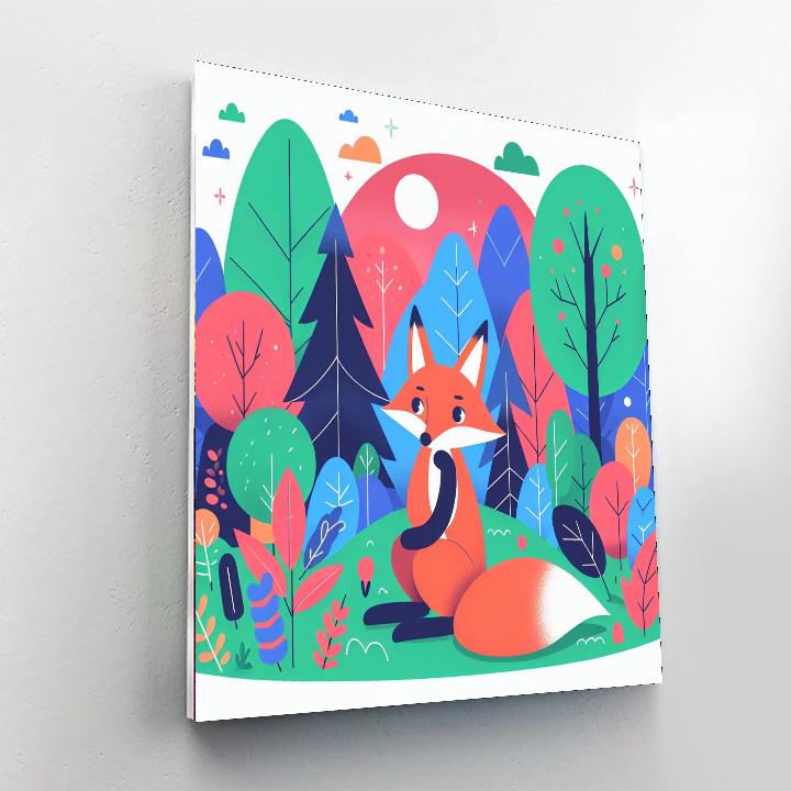 Wise Fox's Forest Secrets Paint By Numbers