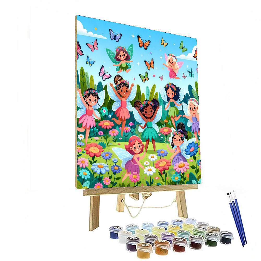 Fairyland Butterfly Garden Number Painting
