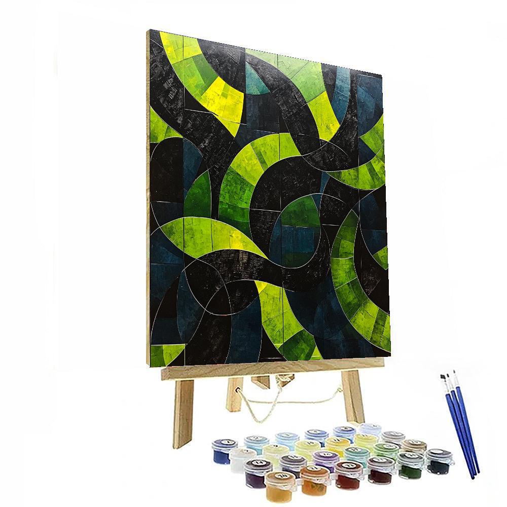 Kazimir Malevich Inspired Quantum Patterns  Numbered Painting Kits