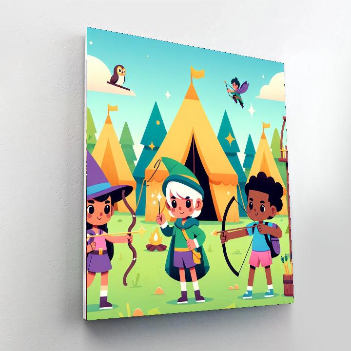 Fantasy Adventure Camp Painting Number Kit