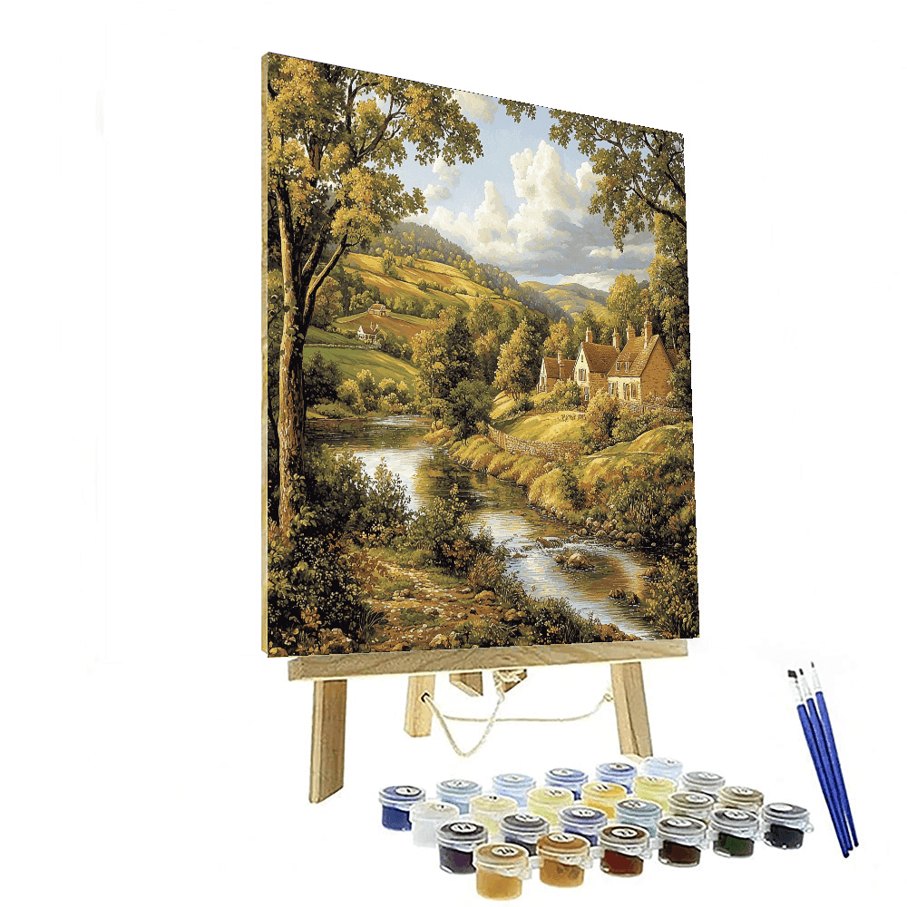 Gainsborough Inspired Timeless Historical Landscape - DIY Painting By Numbers Kit