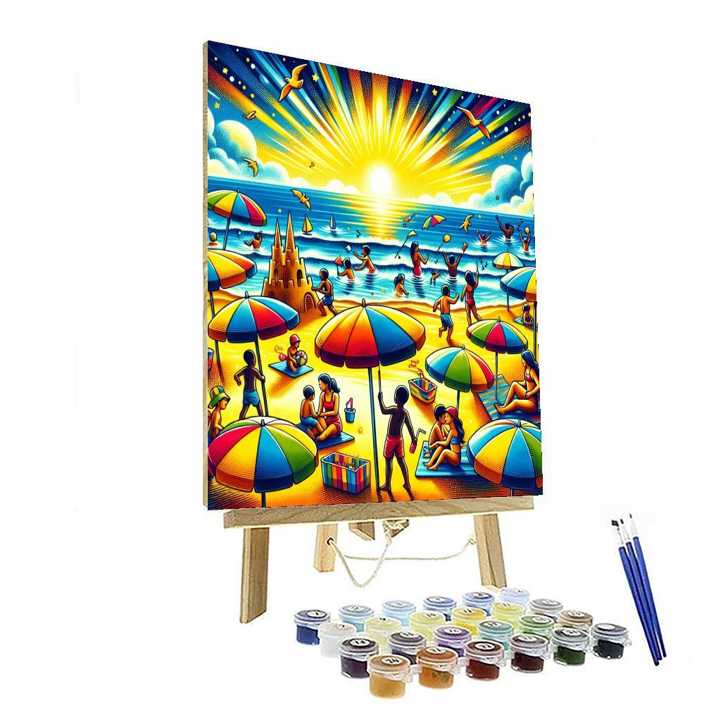 Joyful Beach Adventures DIY Paint By Numbers