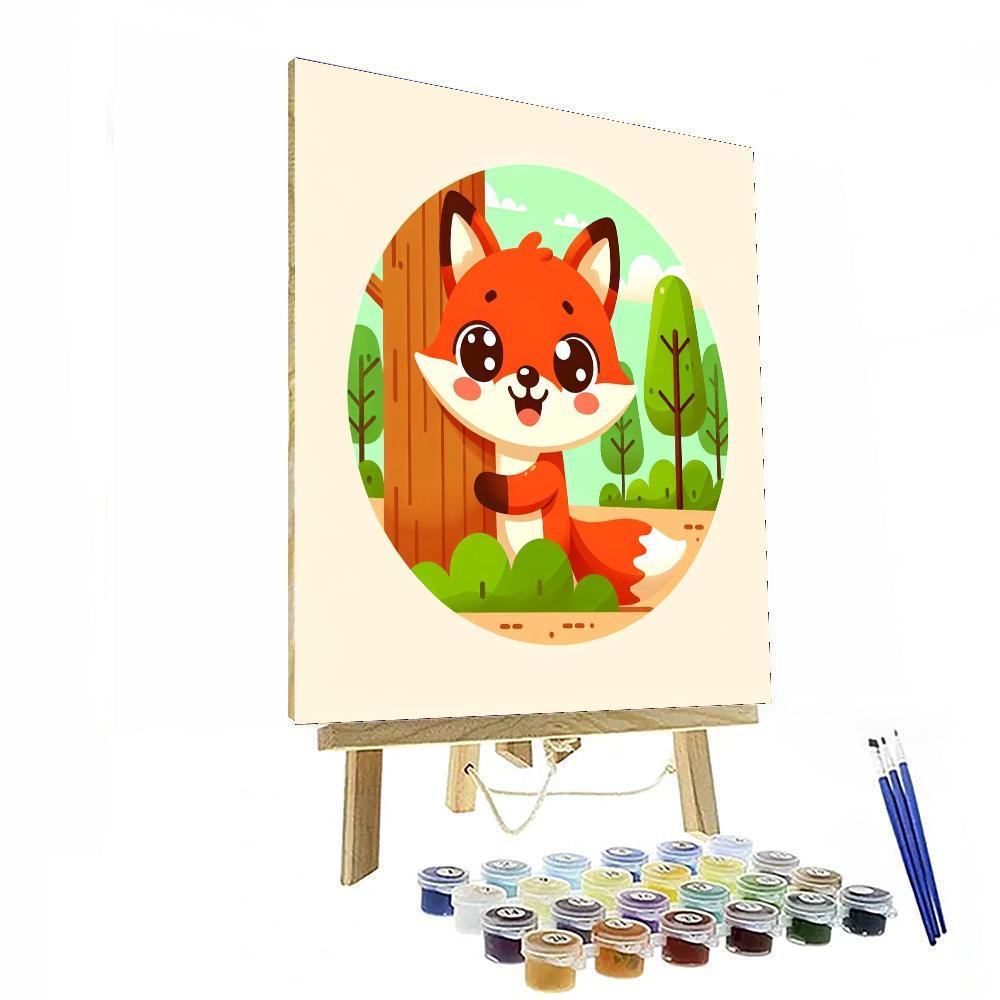 Happy Little Fox Painting By Numbers Kit