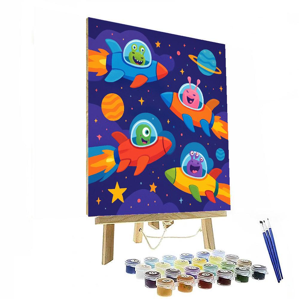 Super Space Race Numbered Painting Kits
