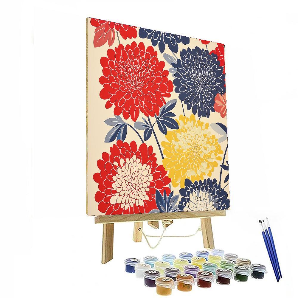 Yayoi Kusama Inspired Floral Essence Of Infinity  Paint By Number