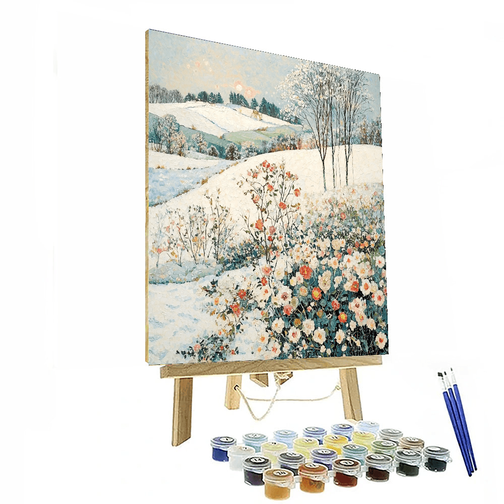 Pierre Bonnard Inspired Winter Wonderland In Bloom  Paint By Numbers