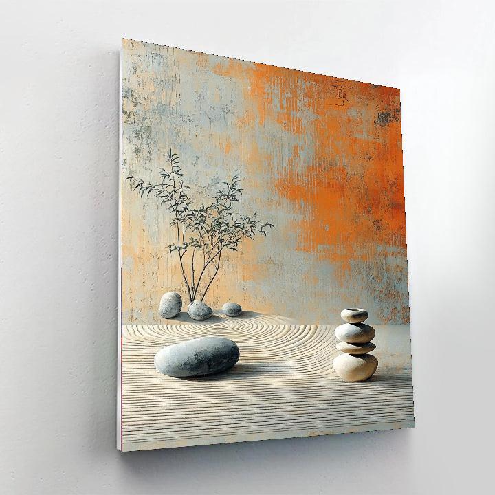 Zhao Mengfu Inspired Zen Garden Dreams  Paint By Color