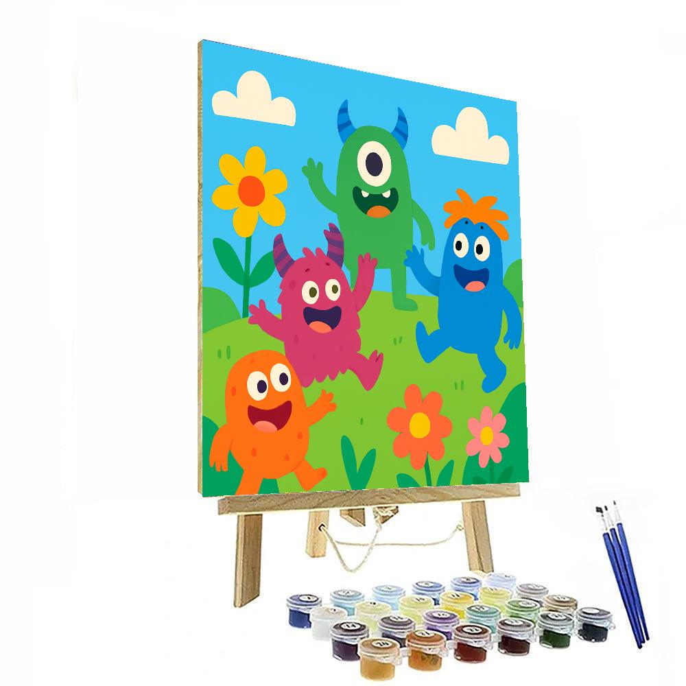 Silly Monsters On The Loose Paint By Numbers