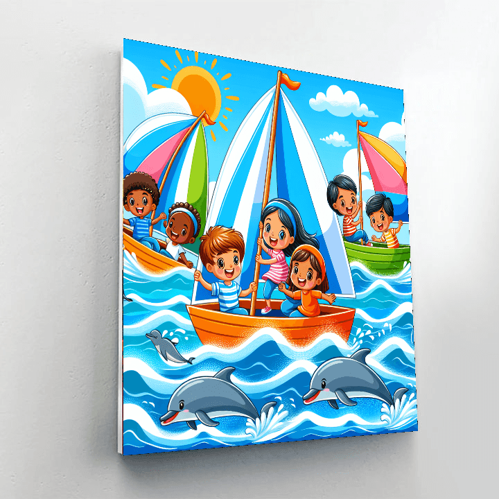Sailing Adventures On The Ocean Painting By Numbers Kit