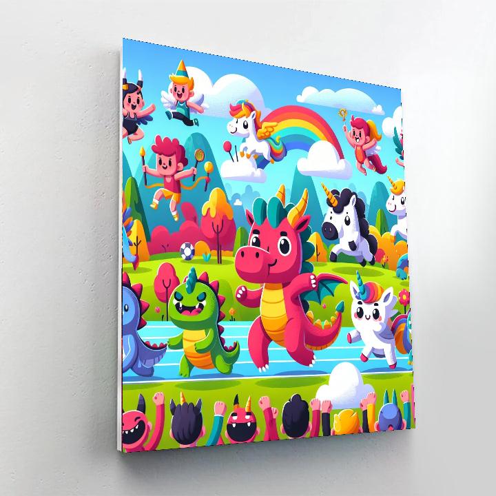 Fun Fantasy Sports Numbered Painting Kits