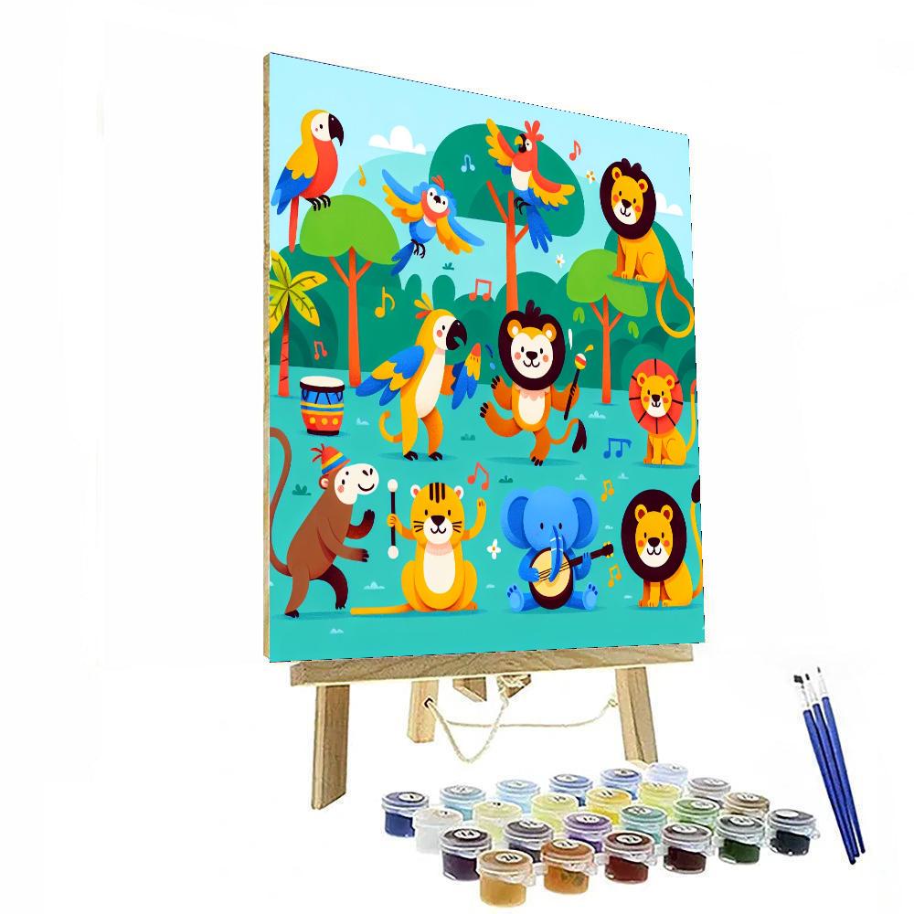 Funky Jungle Beat Paint By Numbers Art