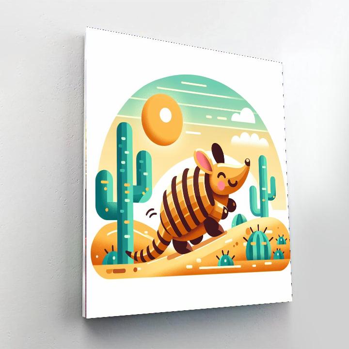 Adventurous Armadillo Painting By Numbers Kit