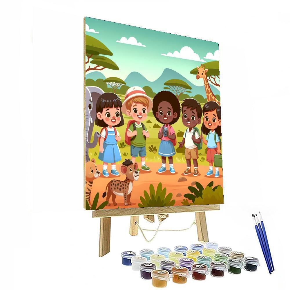 Safari Explorers Club Painting Number Kit