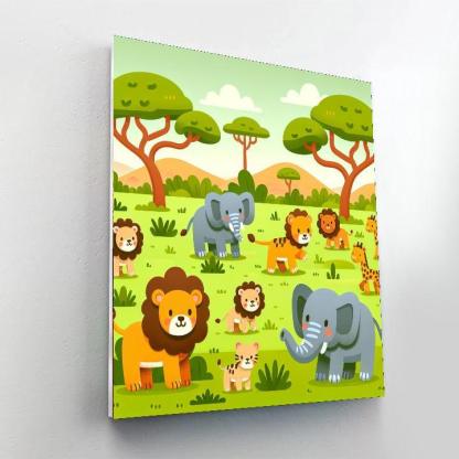 Majestic Safari Journey Paint By Numbers Kits