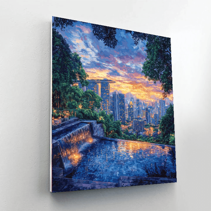 Marina Bay Sands Skypark Numbered Painting Kits