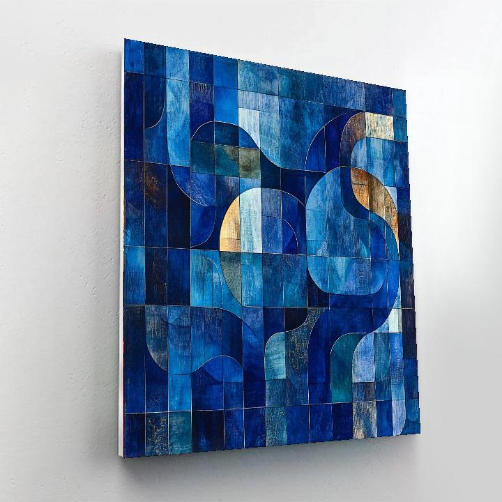 Paul Klee Inspired Mystical Geometry  Painting Number Kit