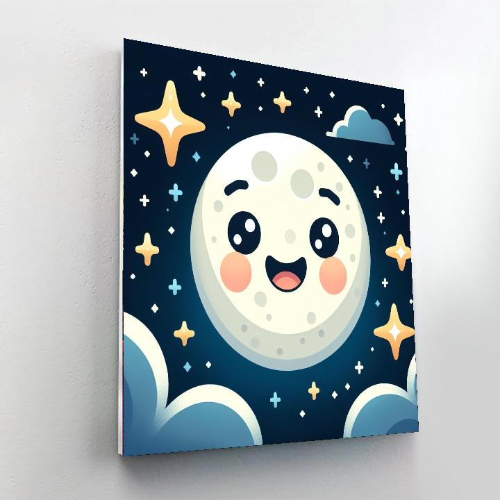 Bright Moon Paint By Color