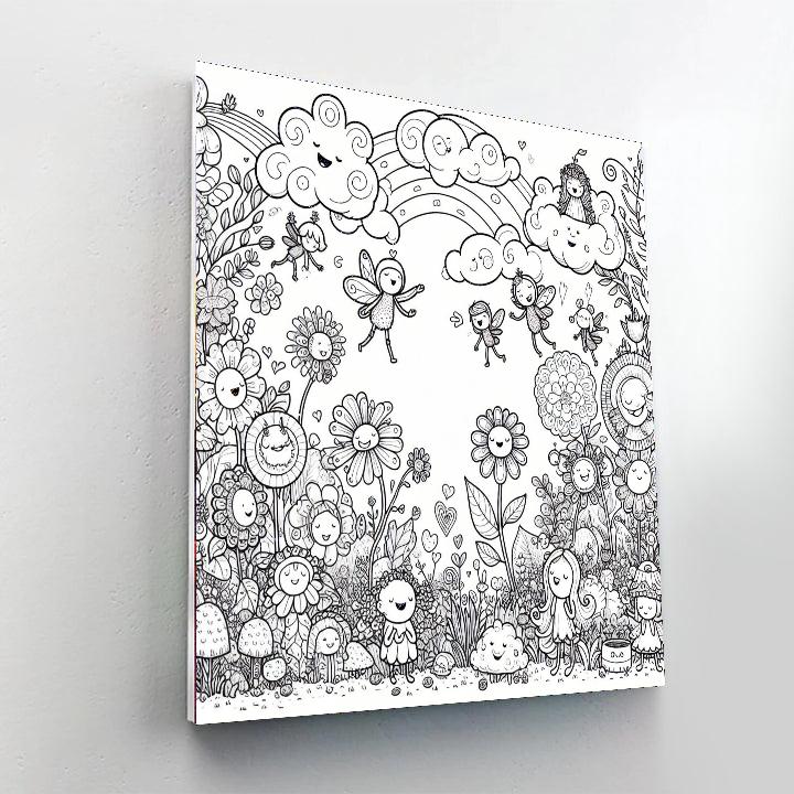 Adventurers In Wonderland Number Painting