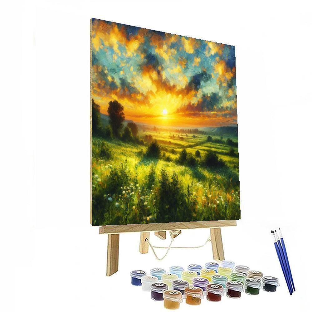 Sunset Harmony Symphony DIY Paint By Numbers