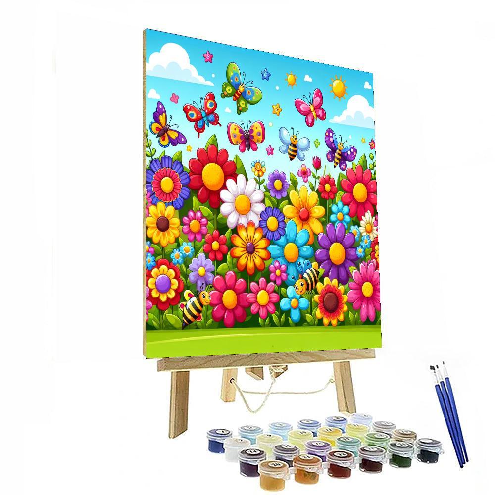 Artistic Garden Exploration Number Painting