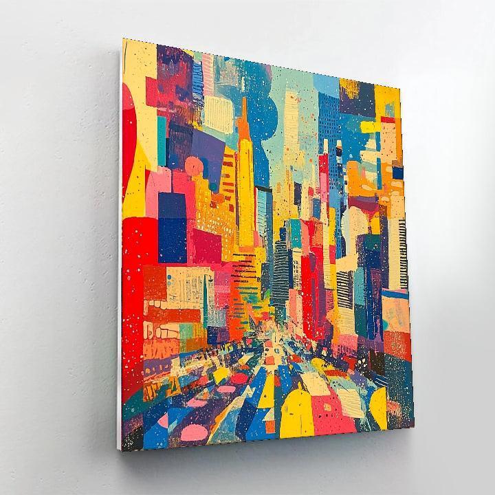 Wassily Kandinsky Inspired Citylights Reverie  Paint By Numbers