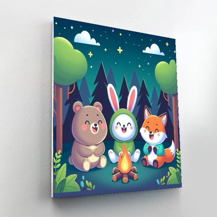 Cozy Camping Adventure Paint By Numbers