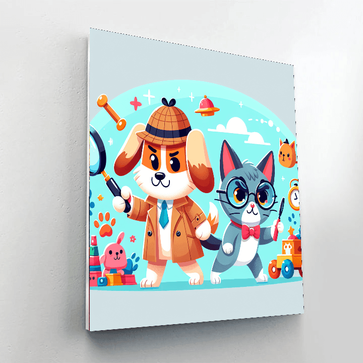 Pet Detective Adventures Number Painting