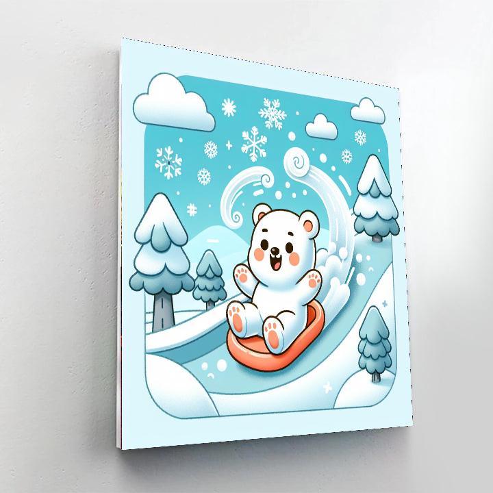 Adventurous Polar Bear Paint By Numbers Kits