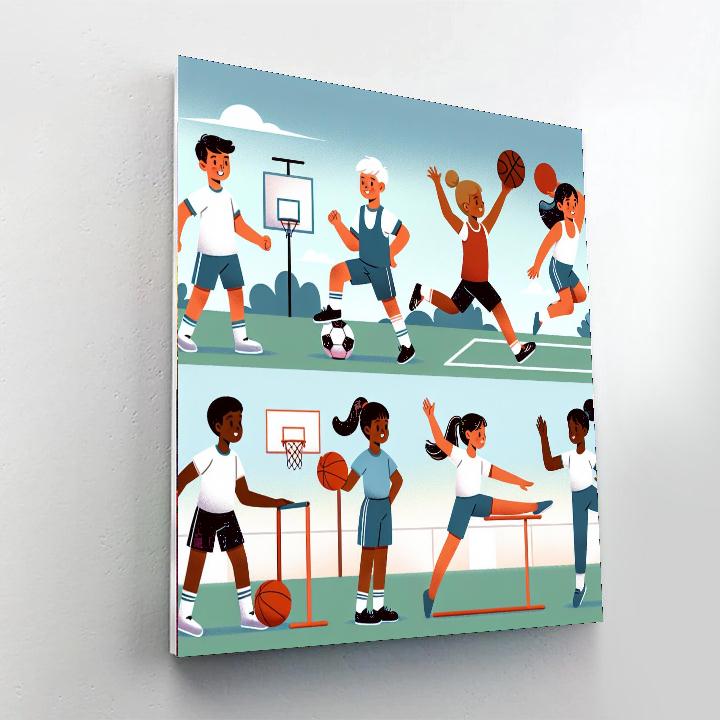Energetic Sports Bonanza Paint By Number