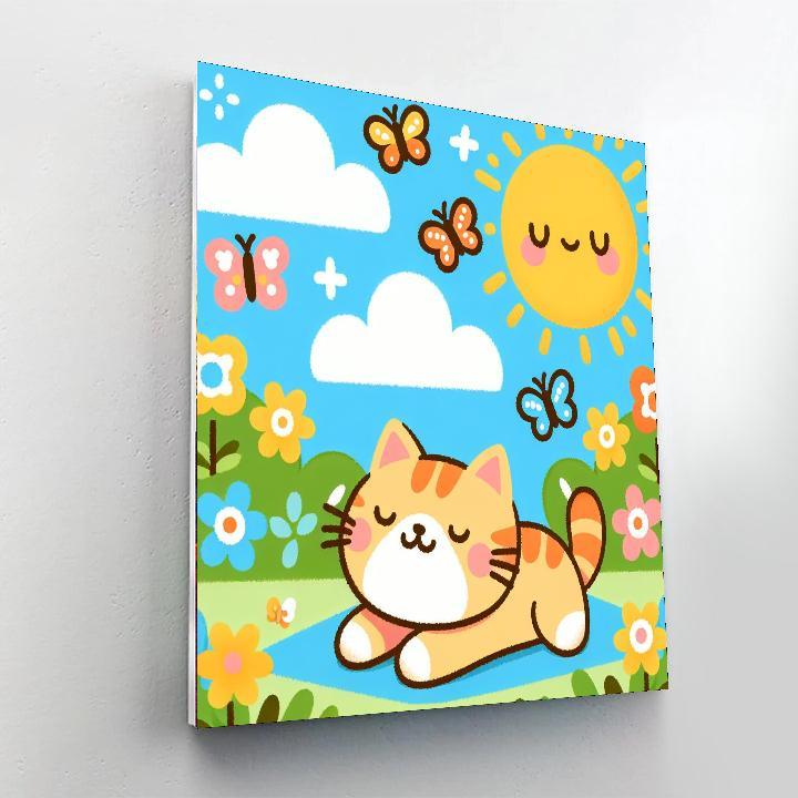 Sunny Day Cat Paint By Numbers Kits