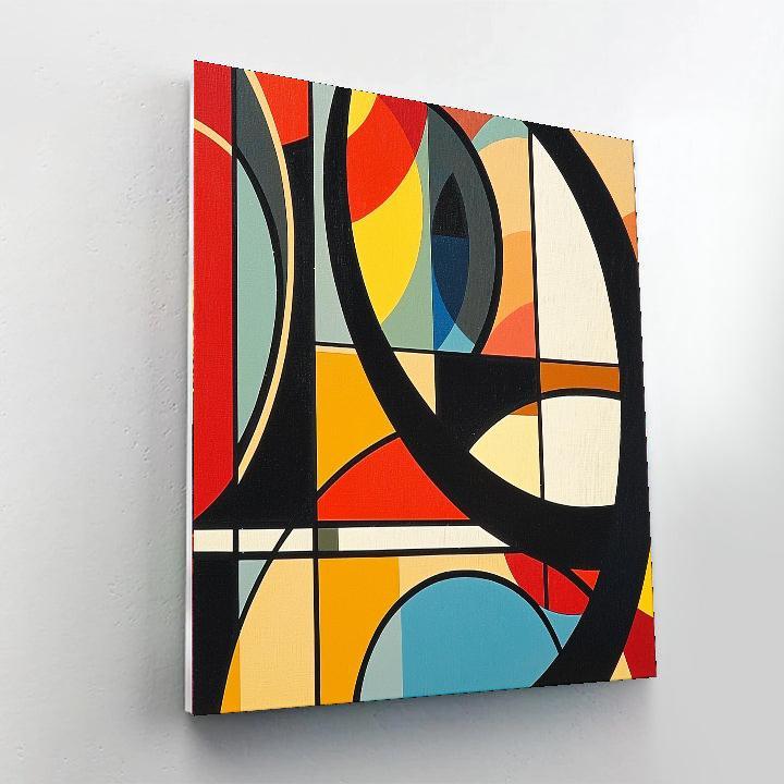 Fernand Leger Inspired Harmonious Urban Rhythm  Painting By Numbers Kit