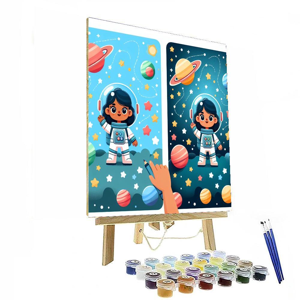 Starlight Astronaut Adventure Paint By Numbers Kits